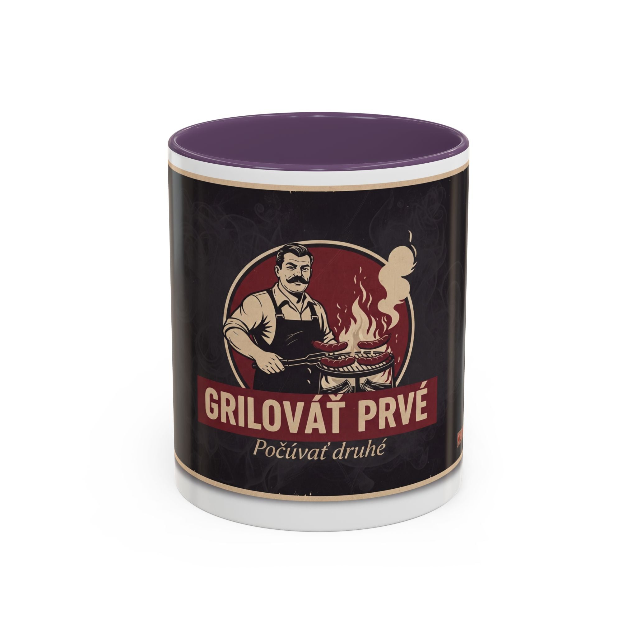 Kultovky: Grilovať prvé — Retro keramický hrnček
