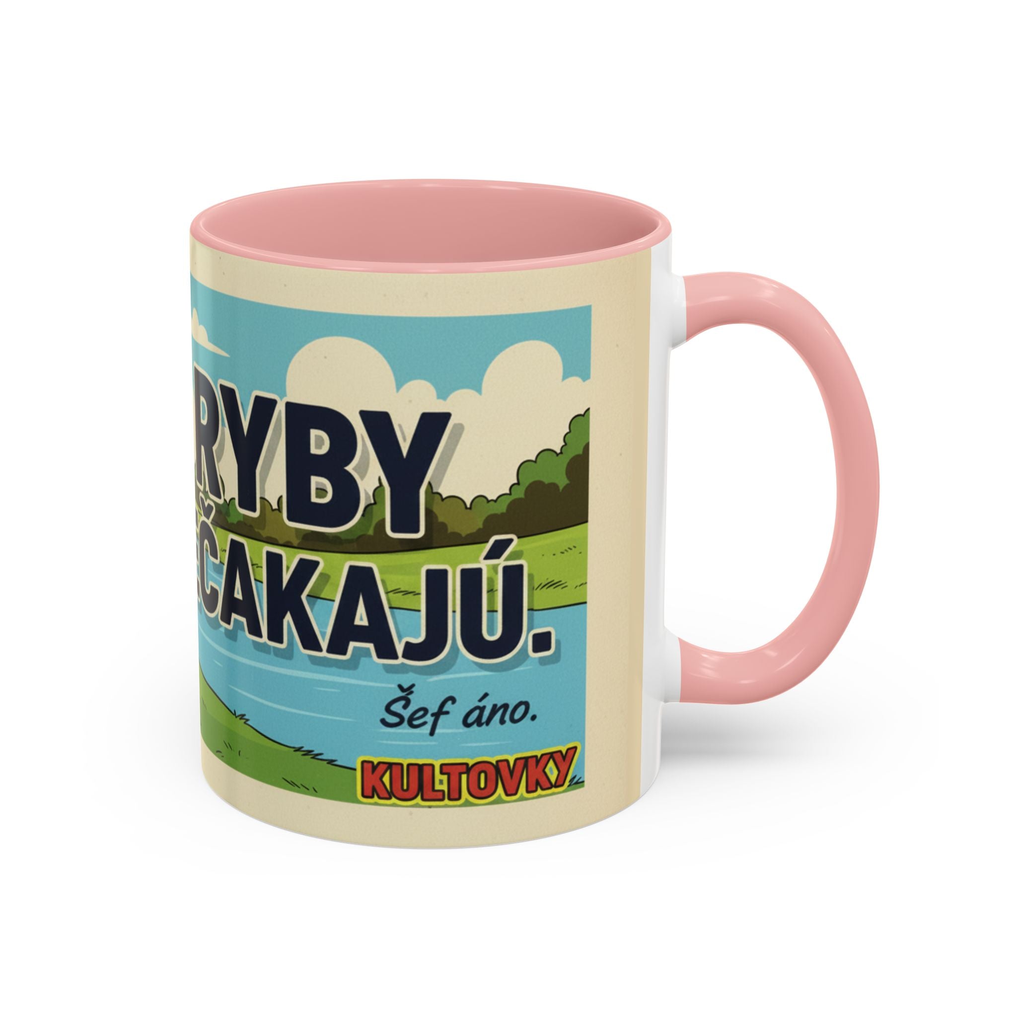 Kultovky: Ryby nečakajú — Retro keramický hrnček