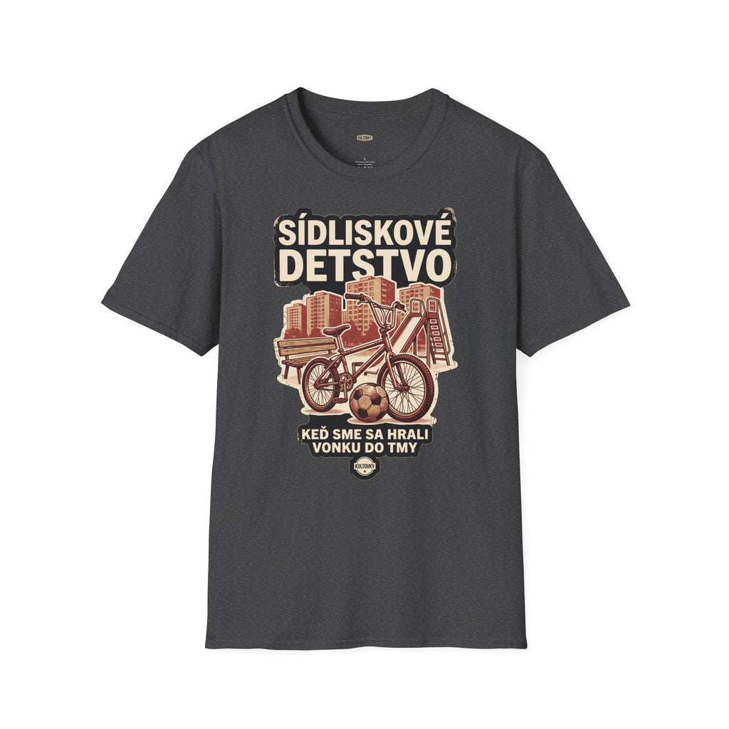 Tričko — Sídliskové Detstvo | Retro grafická potlač | Vintage nostalgia