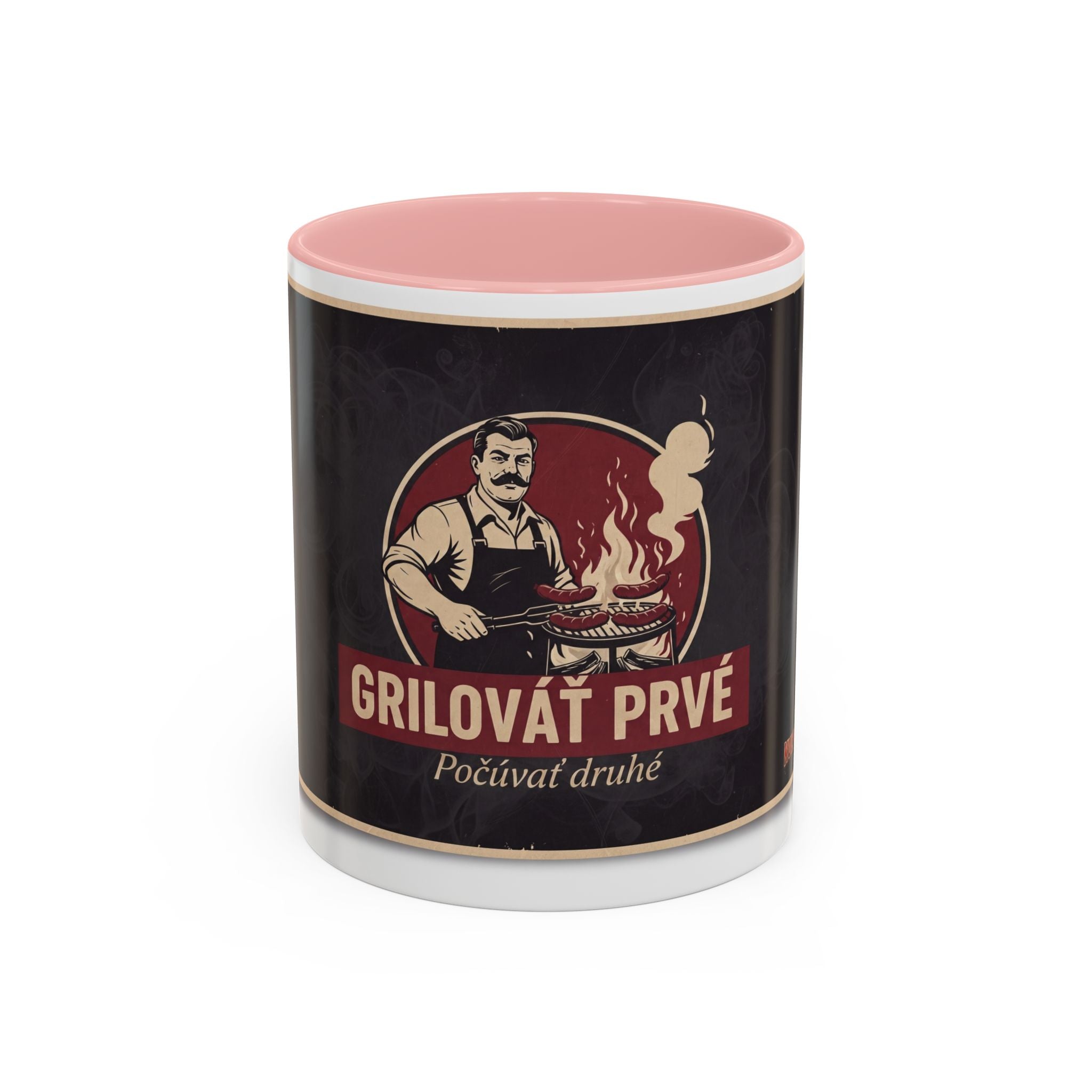 Kultovky: Grilovať prvé — Retro keramický hrnček