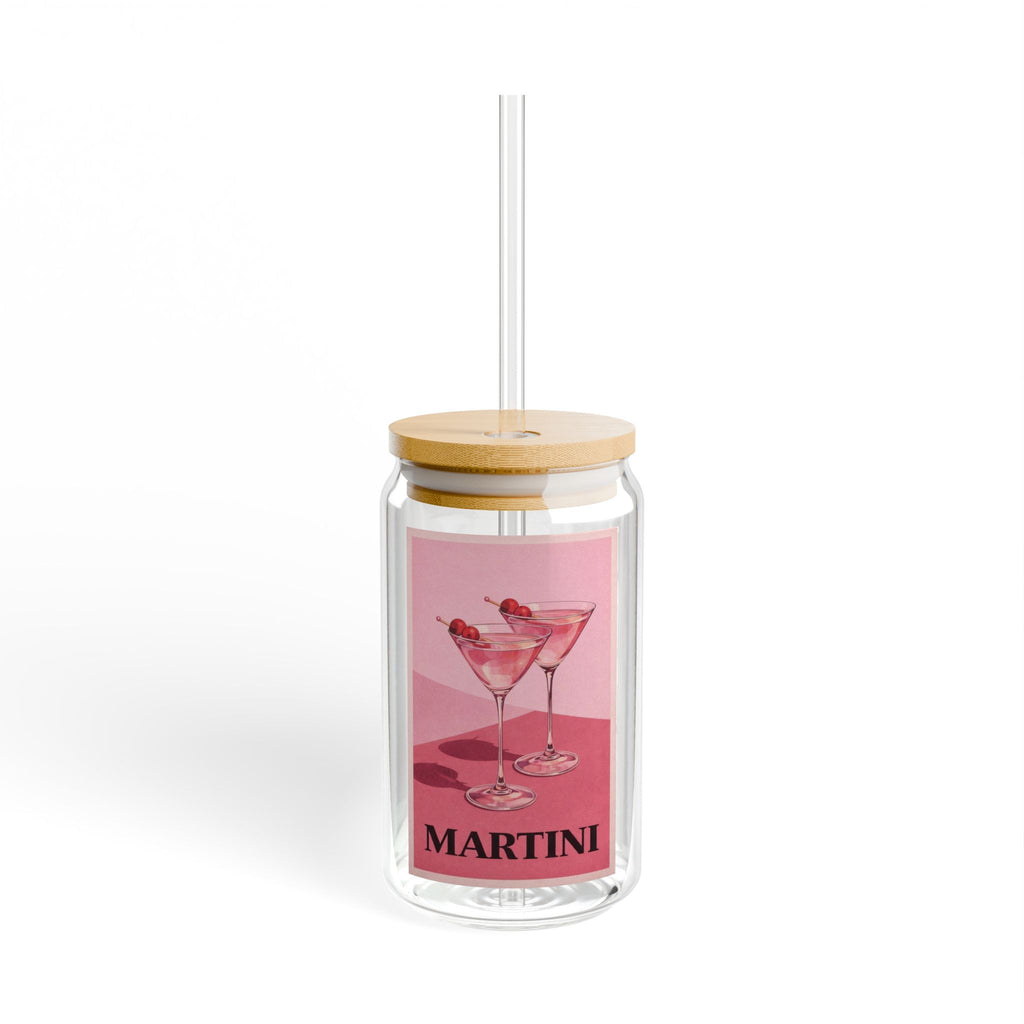 Kultovky: Martini Glass Sipper – Dvojstenný pohár 473 ml so slamkou