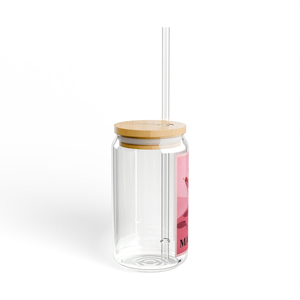 Kultovky: Martini Glass Sipper – Dvojstenný pohár 473 ml so slamkou
