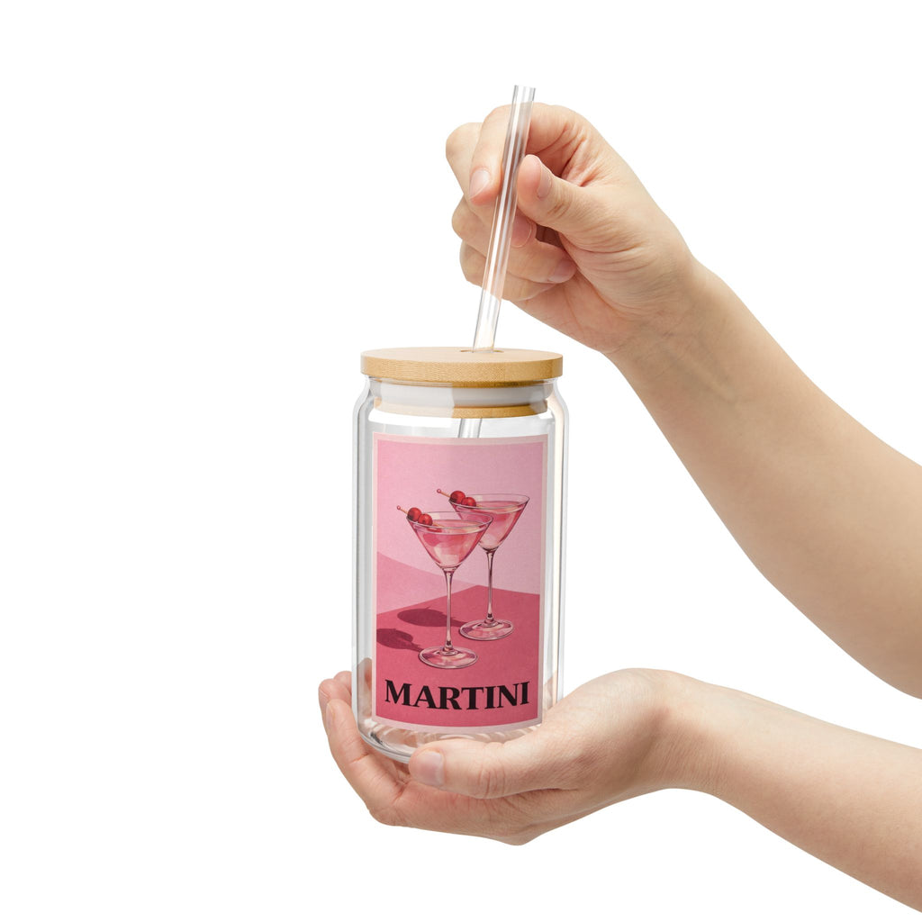 Kultovky: Martini Glass Sipper – Dvojstenný pohár 473 ml so slamkou