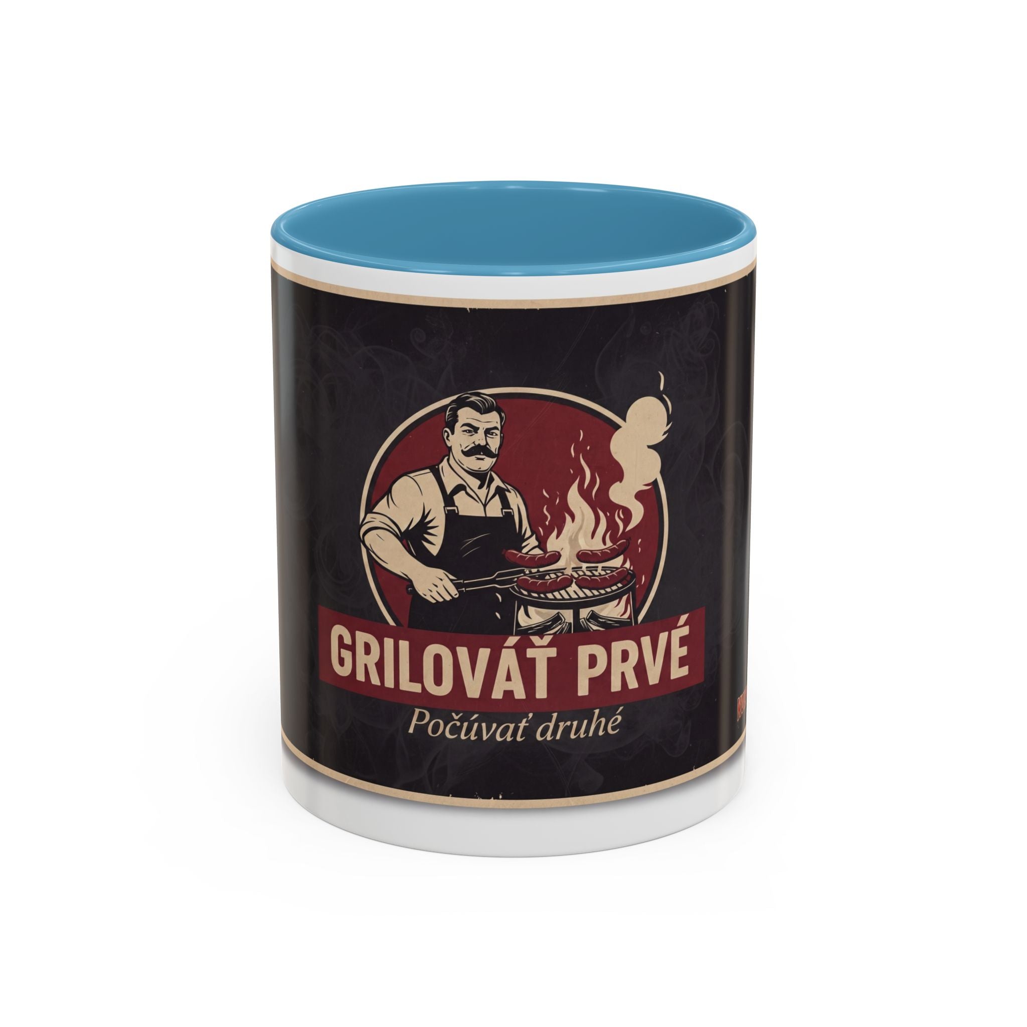 Kultovky: Grilovať prvé — Retro keramický hrnček