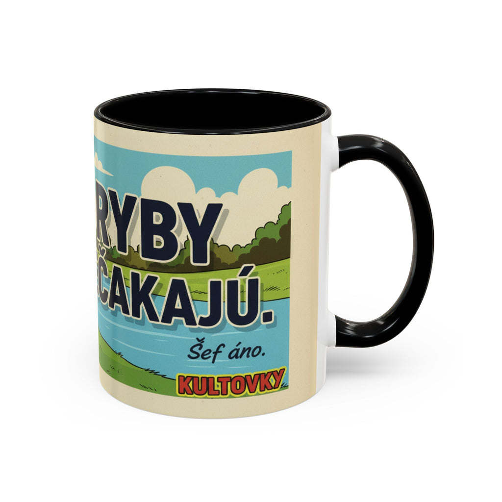 Kultovky: Ryby nečakajú — Retro keramický hrnček
