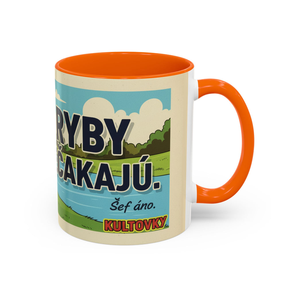 Kultovky: Ryby nečakajú — Retro keramický hrnček