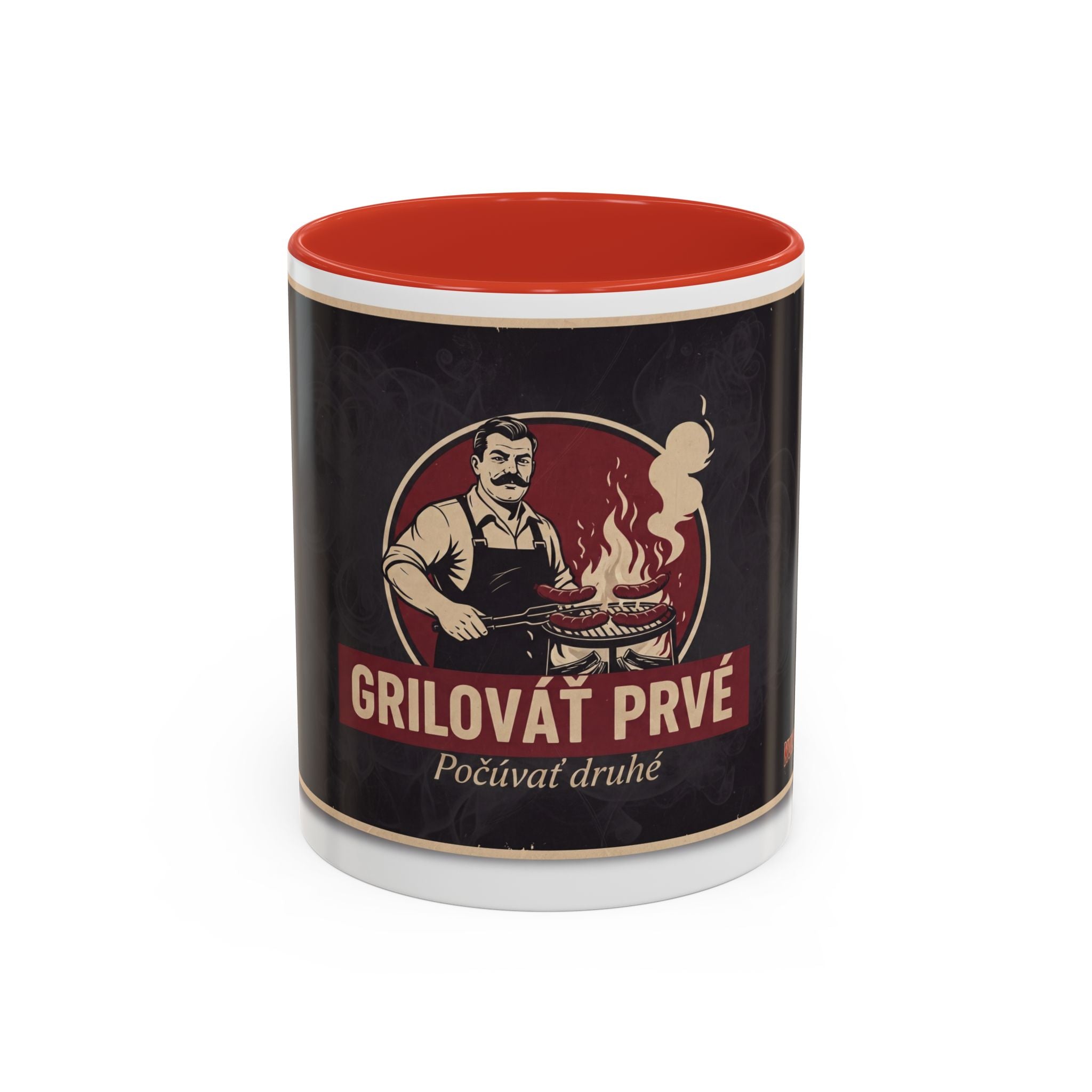 Kultovky: Grilovať prvé — Retro keramický hrnček