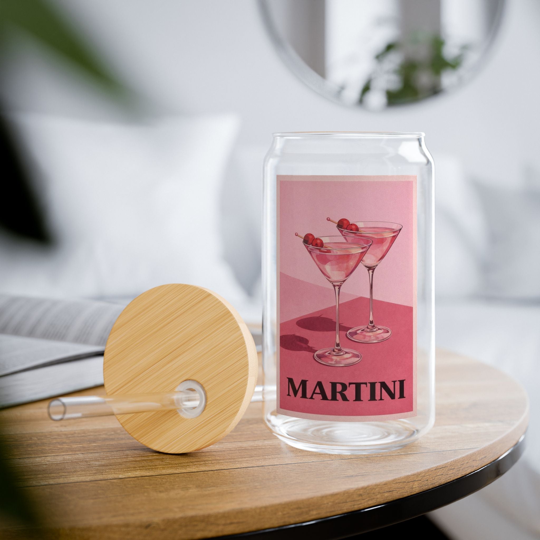 Kultovky: Martini Glass Sipper – Dvojstenný pohár 473 ml so slamkou