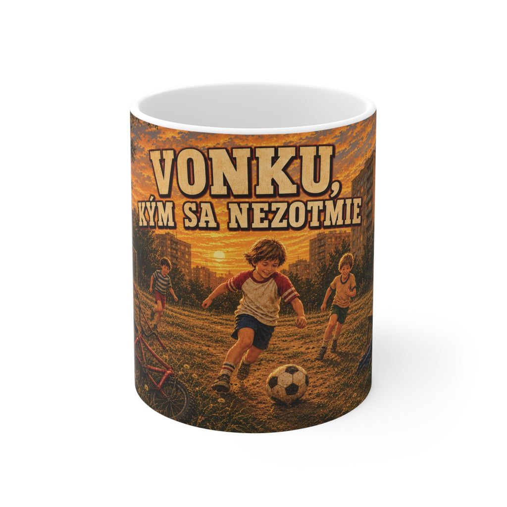 Kultovky: Vonku, kým sa nezotmie — Retro keramický hrnček