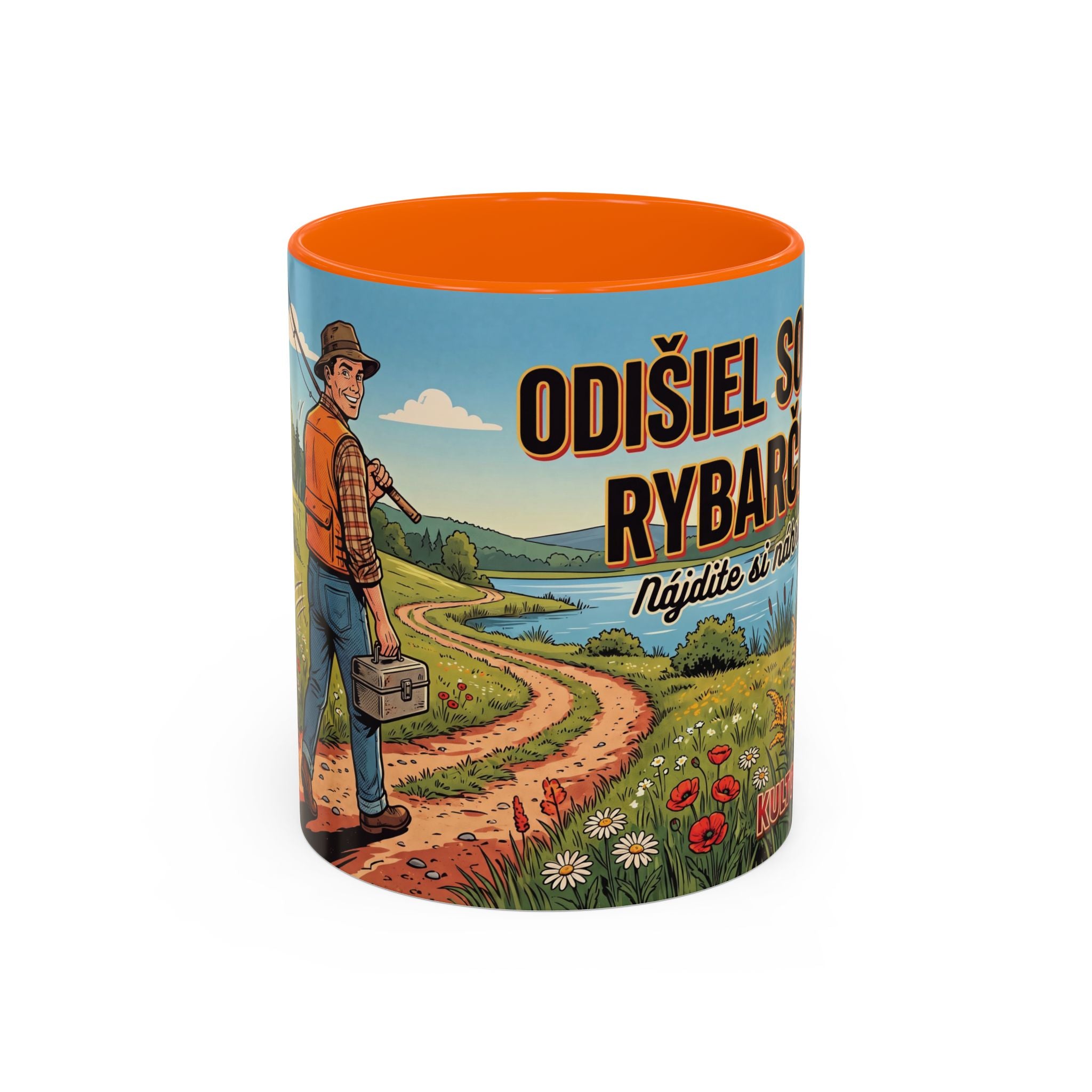 Kultovky: Odišiel som rybárčiť — Retro keramický hrnček