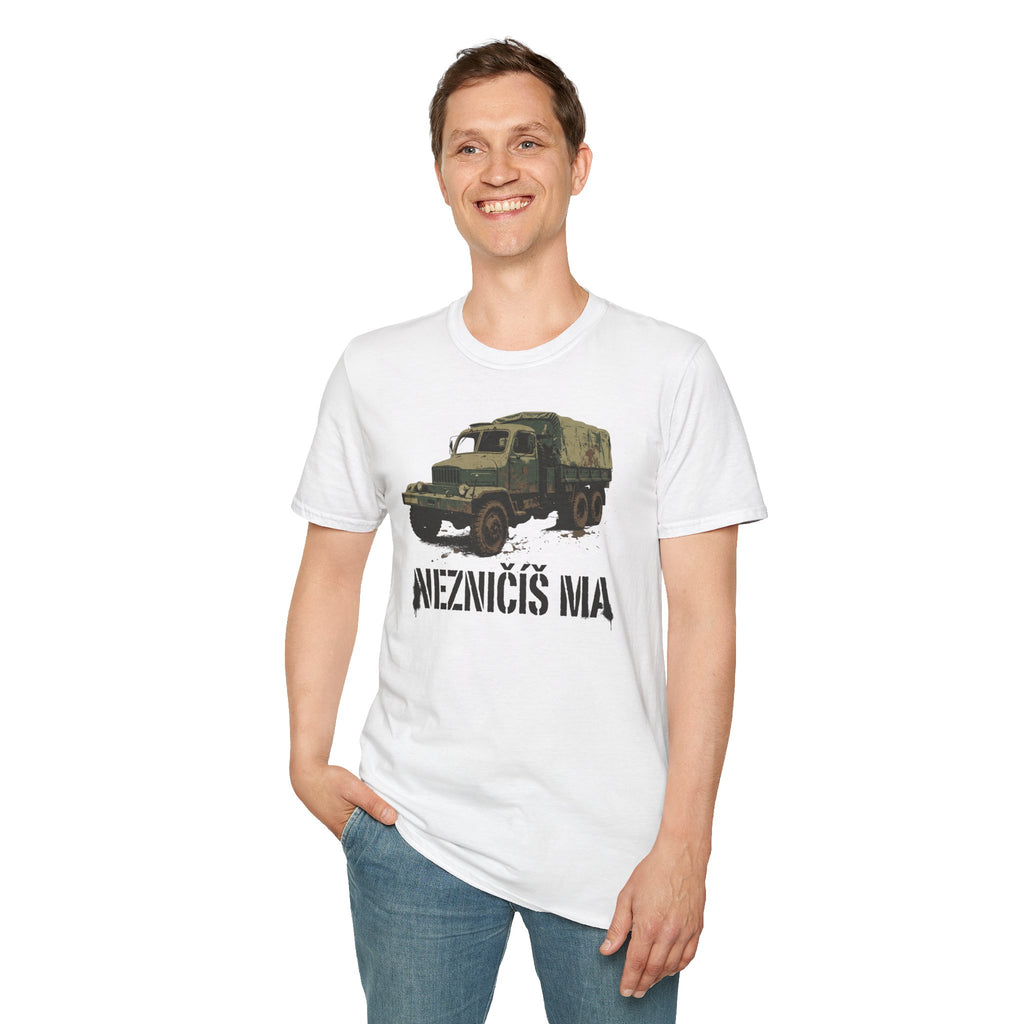 Nezničíš ma — Retro vojenské tričko