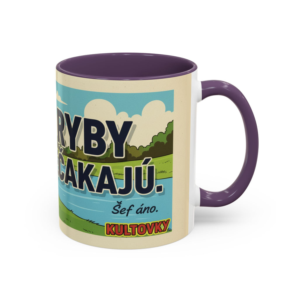 Kultovky: Ryby nečakajú — Retro keramický hrnček