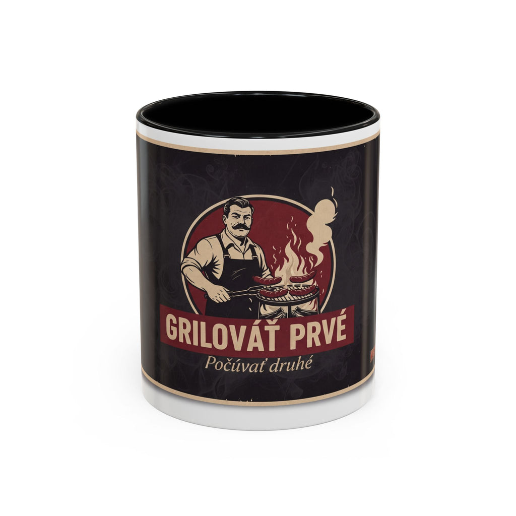 Kultovky: Grilovať prvé — Retro keramický hrnček