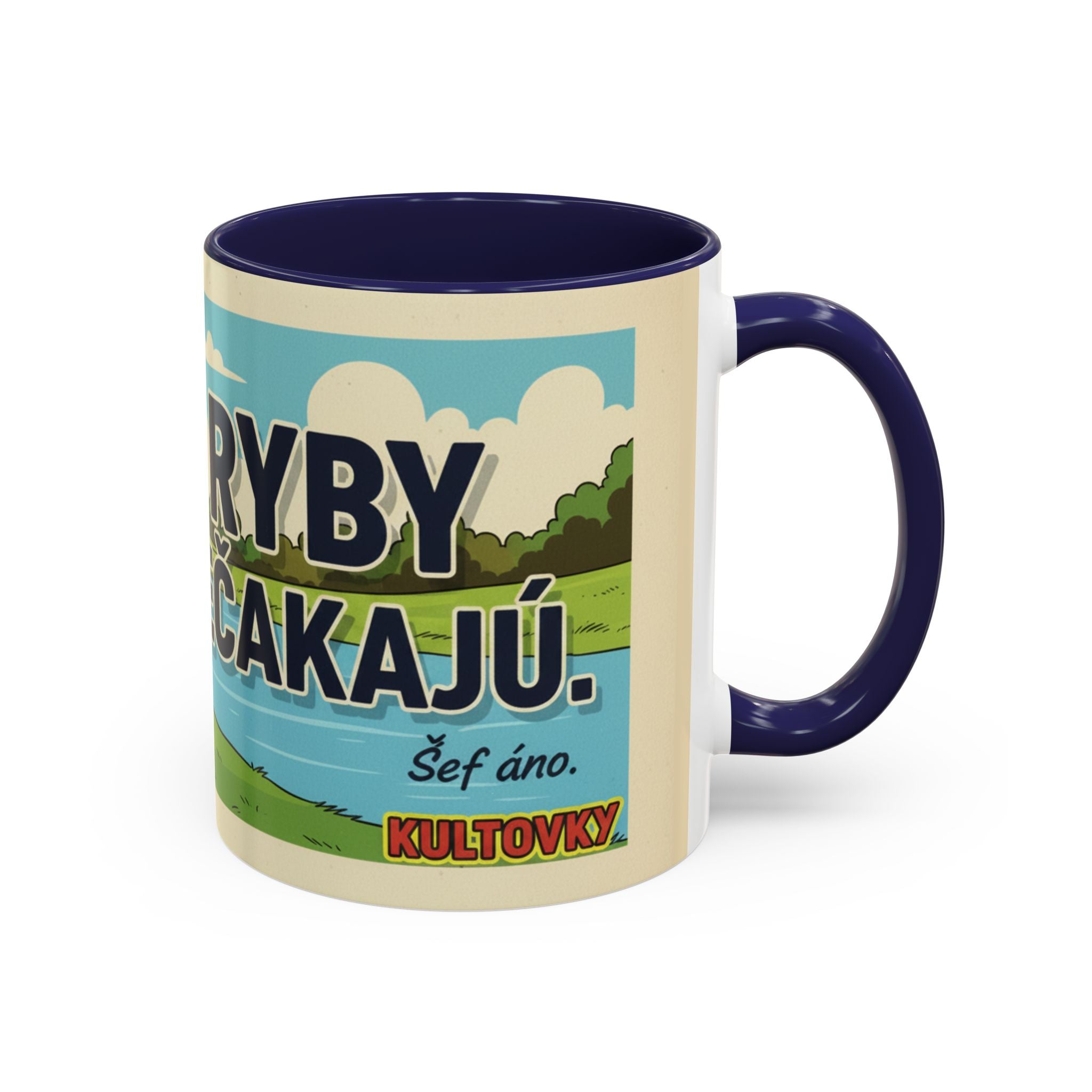 Kultovky: Ryby nečakajú — Retro keramický hrnček