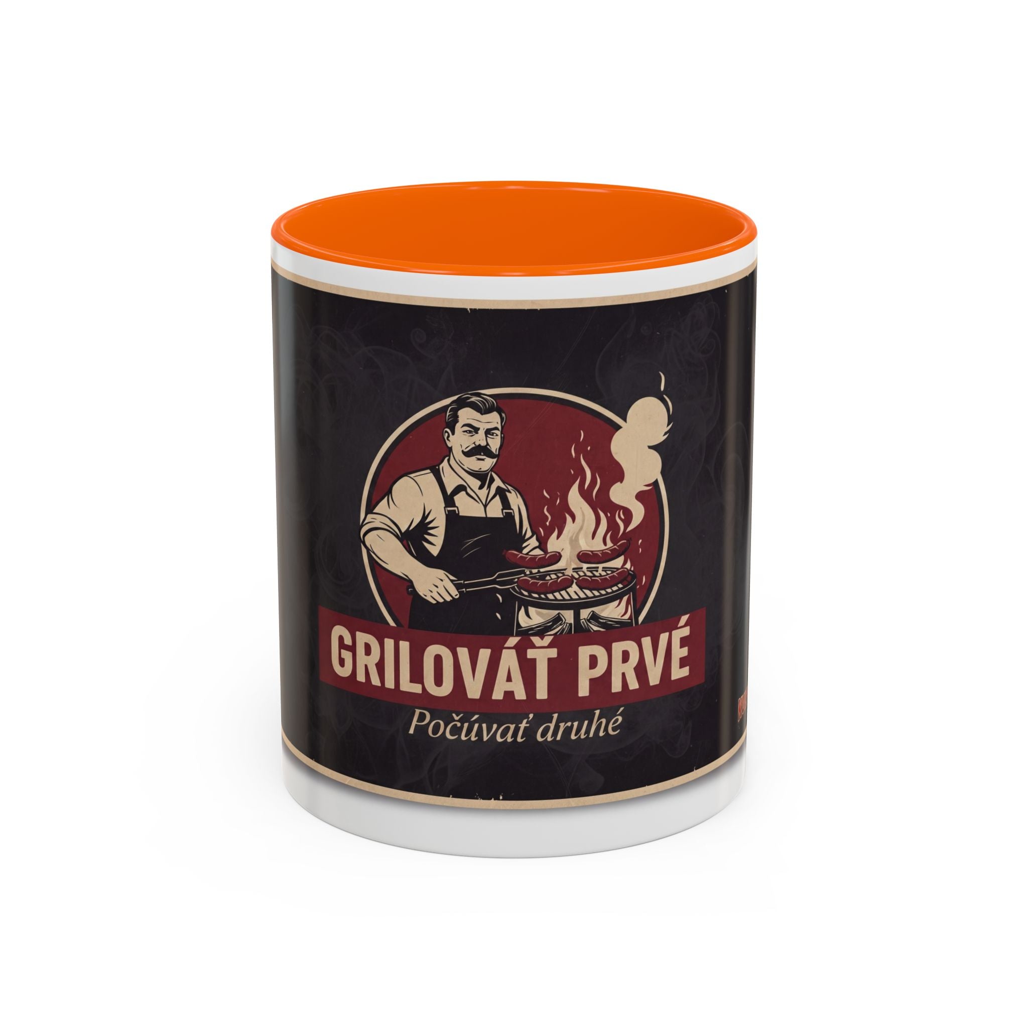 Kultovky: Grilovať prvé — Retro keramický hrnček