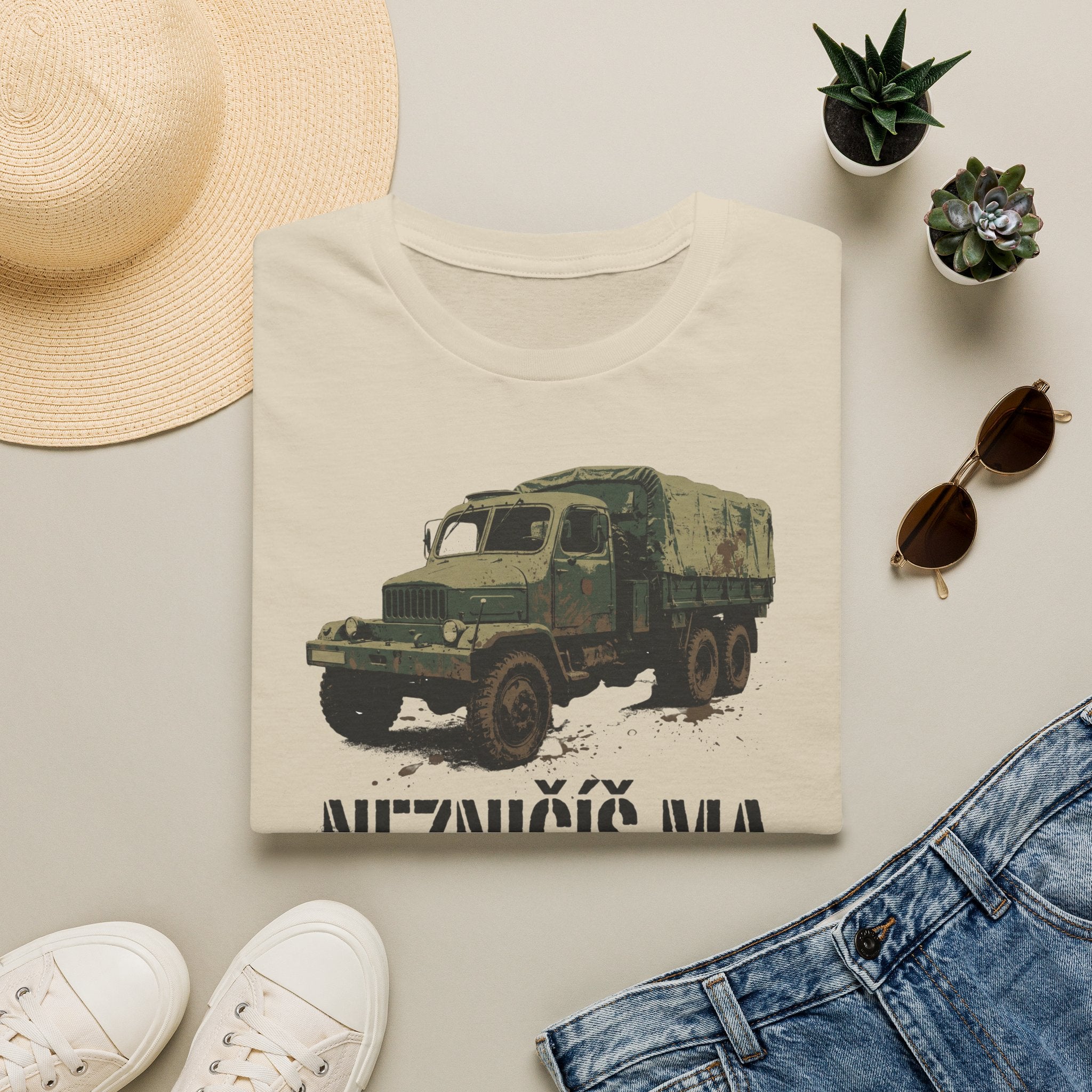 Nezničíš ma — Retro vojenské tričko