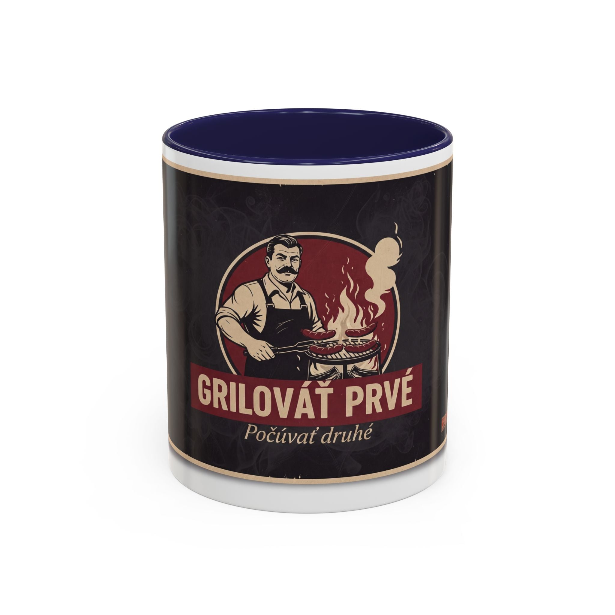 Kultovky: Grilovať prvé — Retro keramický hrnček