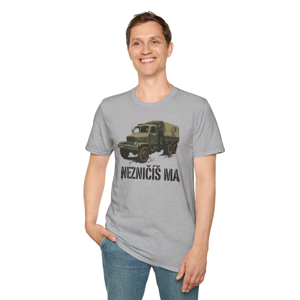 Nezničíš ma — Retro vojenské tričko