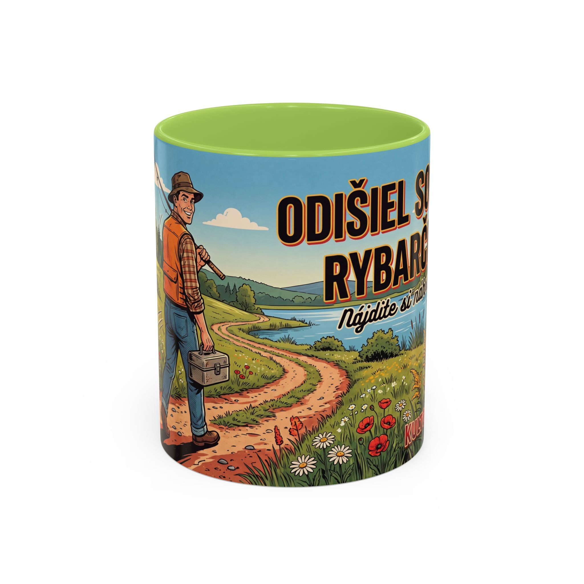 Kultovky: Odišiel som rybárčiť — Retro keramický hrnček